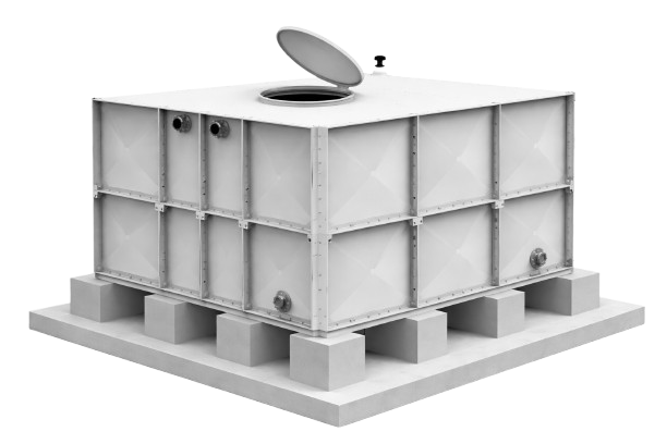 GRP Water Tank – 3 × 2 × 2 (≈ 12 m³ / 12,000 Liters)